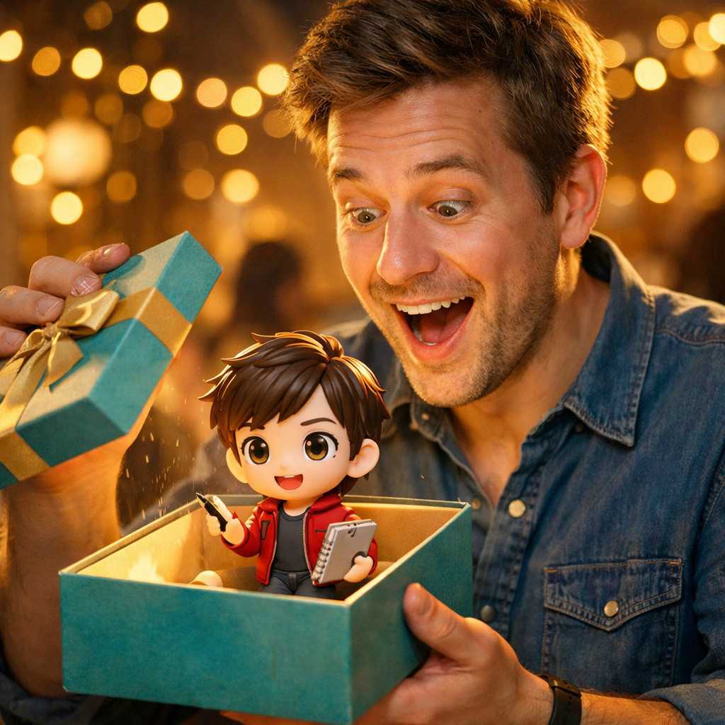 Photo2Figure digital preview showing 2D to 3D translation