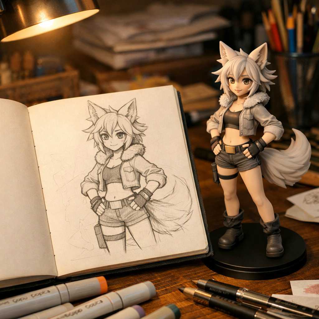 Photo2Figure transforming travel photos into physical souvenirs